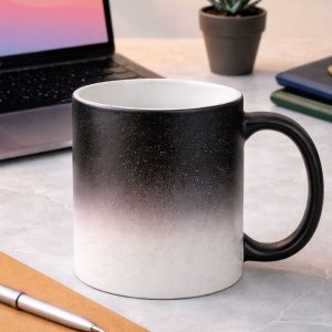 Tazza Magica Nerra con Glitter, Personalizzata