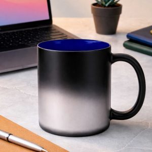 Tazza Magica Nera con Interno Colorato, Personalizzata
