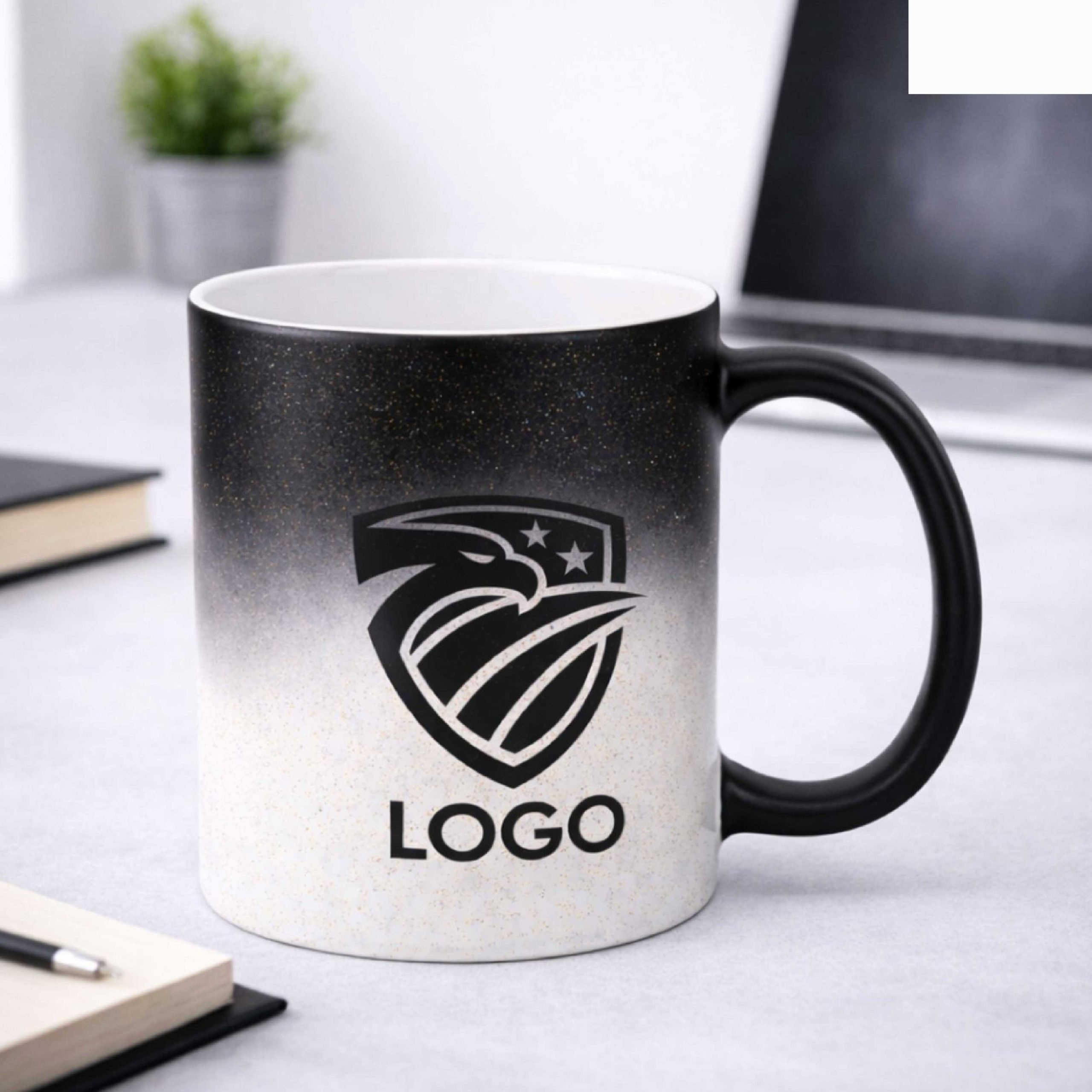 Tazza Magica Nerra con Glitter, Personalizzata - Image 2